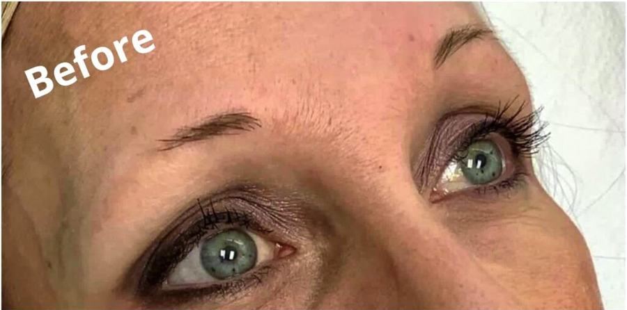 Microblading, before